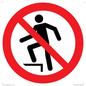 PV11272: P019 Prohibition: No stepping on surface