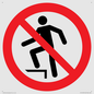 PV11272: P019 Prohibition: No stepping on surface