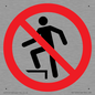 PV11272: P019 Prohibition: No stepping on surface