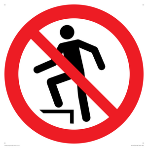PV11272: P019 Prohibition: No stepping on surface