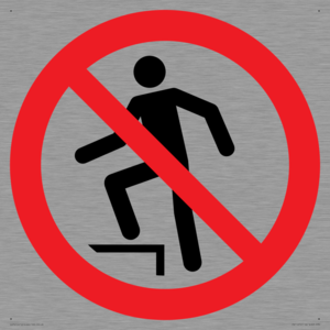 PV11272: P019 Prohibition: No stepping on surface