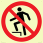 PV11272: P019 Prohibition: No stepping on surface