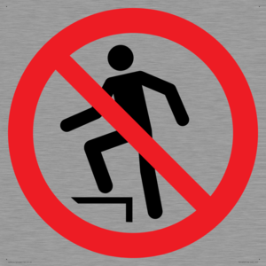 PV11272: P019 Prohibition: No stepping on surface