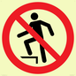 PV11272: P019 Prohibition: No stepping on surface