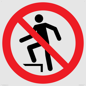 PV11272: P019 Prohibition: No stepping on surface