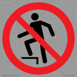 PV11272: P019 Prohibition: No stepping on surface