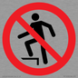 PV11272: P019 Prohibition: No stepping on surface