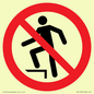 PV11272: P019 Prohibition: No stepping on surface