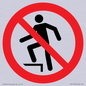 PV11272: P019 Prohibition: No stepping on surface