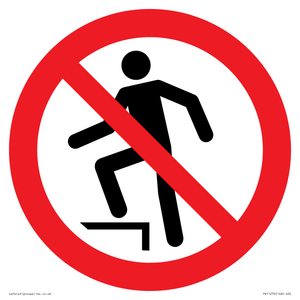PV11272: P019 Prohibition: No stepping on surface