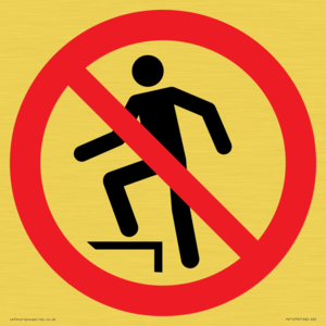 PV11272: P019 Prohibition: No stepping on surface