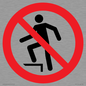 PV11272: P019 Prohibition: No stepping on surface
