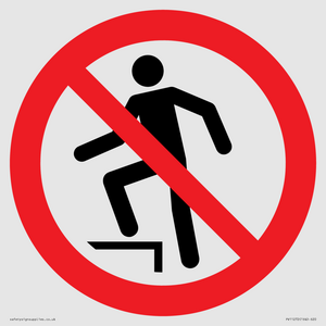 PV11272: P019 Prohibition: No stepping on surface