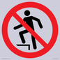 PV11272: P019 Prohibition: No stepping on surface