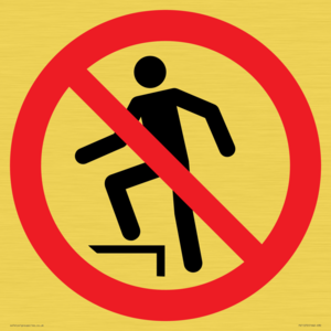 PV11272: P019 Prohibition: No stepping on surface