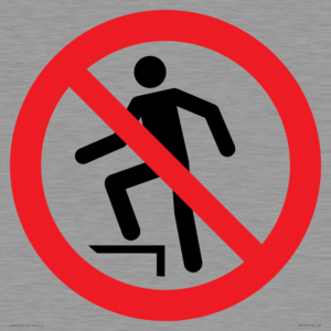 PV11272: P019 Prohibition: No stepping on surface
