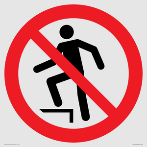 PV11272: P019 Prohibition: No stepping on surface