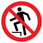 PV11272: P019 Prohibition: No stepping on surface