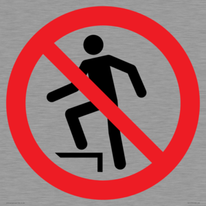 PV11272: P019 Prohibition: No stepping on surface