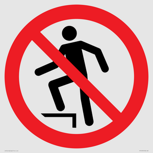 PV11272: P019 Prohibition: No stepping on surface