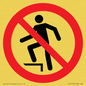 PV11272: P019 Prohibition: No stepping on surface