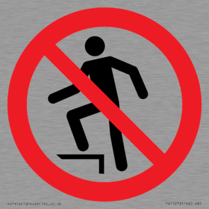 PV11272: P019 Prohibition: No stepping on surface