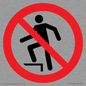 PV11272: P019 Prohibition: No stepping on surface
