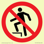 PV11272: P019 Prohibition: No stepping on surface