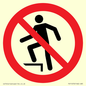 PV11272: P019 Prohibition: No stepping on surface