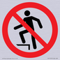 PV11272: P019 Prohibition: No stepping on surface