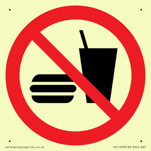 PV11278: P022 Prohibition: No eating or drinking