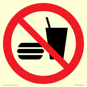 PV11278: P022 Prohibition: No eating or drinking