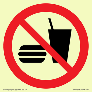 PV11278: P022 Prohibition: No eating or drinking