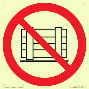 PV11280: P023 Prohibition: Do not obstruct