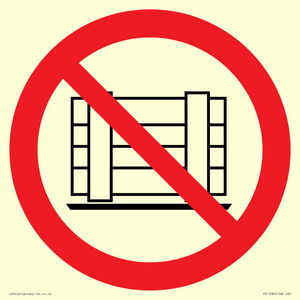 PV11280: P023 Prohibition: Do not obstruct