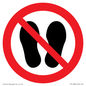 PV11282: P024 Prohibition: Do not walk or stand here