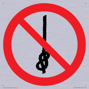 PV11294: P030 Prohibition: Do not tie knots in rope