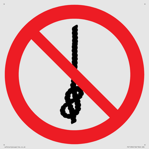 PV11294: P030 Prohibition: Do not tie knots in rope