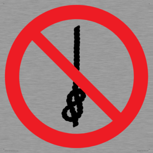 PV11294: P030 Prohibition: Do not tie knots in rope
