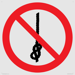 PV11294: P030 Prohibition: Do not tie knots in rope