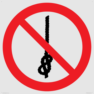 PV11294: P030 Prohibition: Do not tie knots in rope