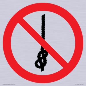 PV11294: P030 Prohibition: Do not tie knots in rope