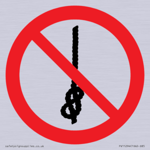 PV11294: P030 Prohibition: Do not tie knots in rope