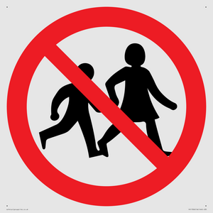 PV11306: Prohibition: No children allowed