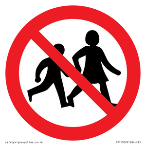 PV11306: Prohibition: No children allowed