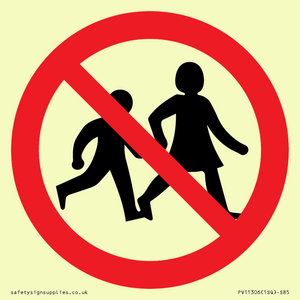 PV11306: Prohibition: No children allowed