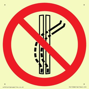 PV11308: Prohibition: Do not leave the tow-track