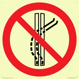 PV11308: Prohibition: Do not leave the tow-track