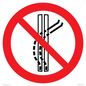 PV11308: Prohibition: Do not leave the tow-track