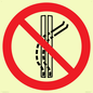 PV11308: Prohibition: Do not leave the tow-track